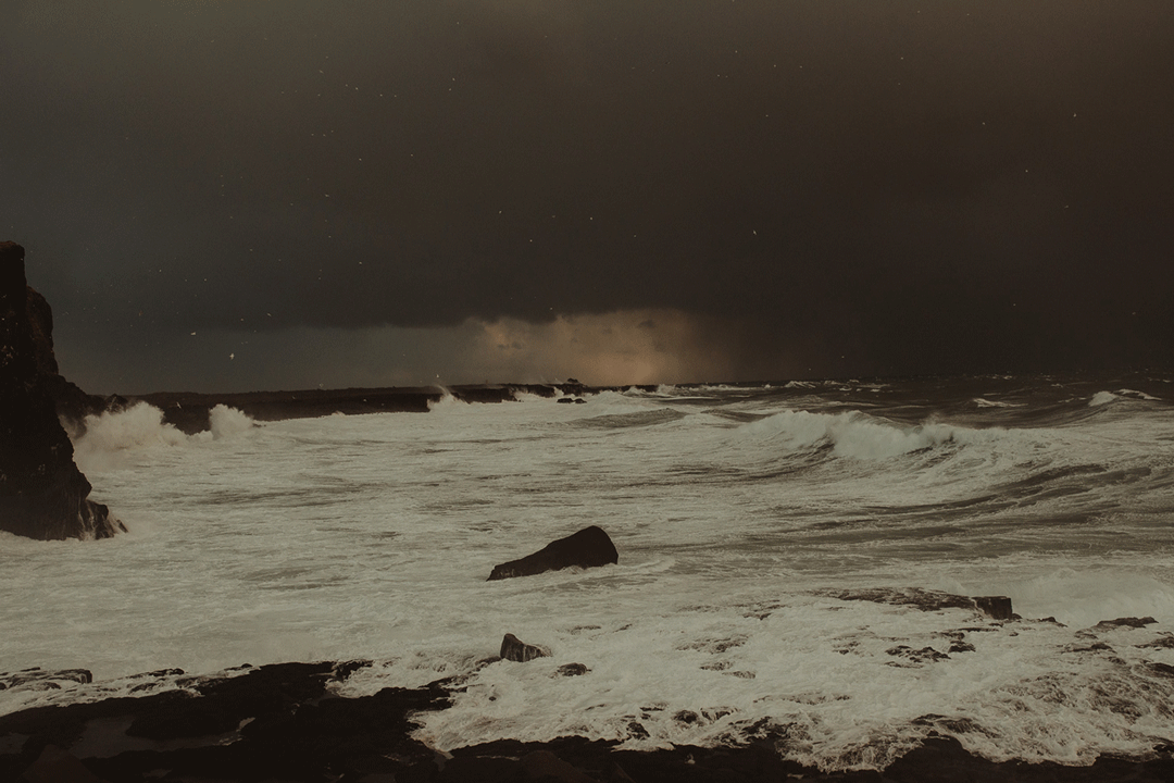 Storm in Iceland