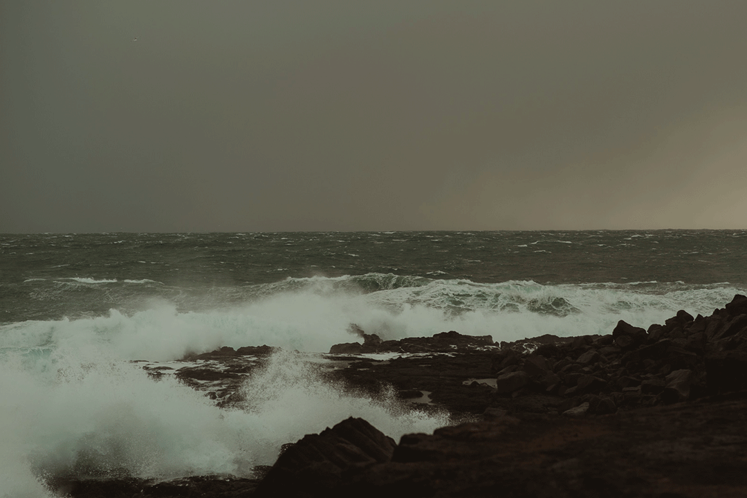 Storm in Iceland