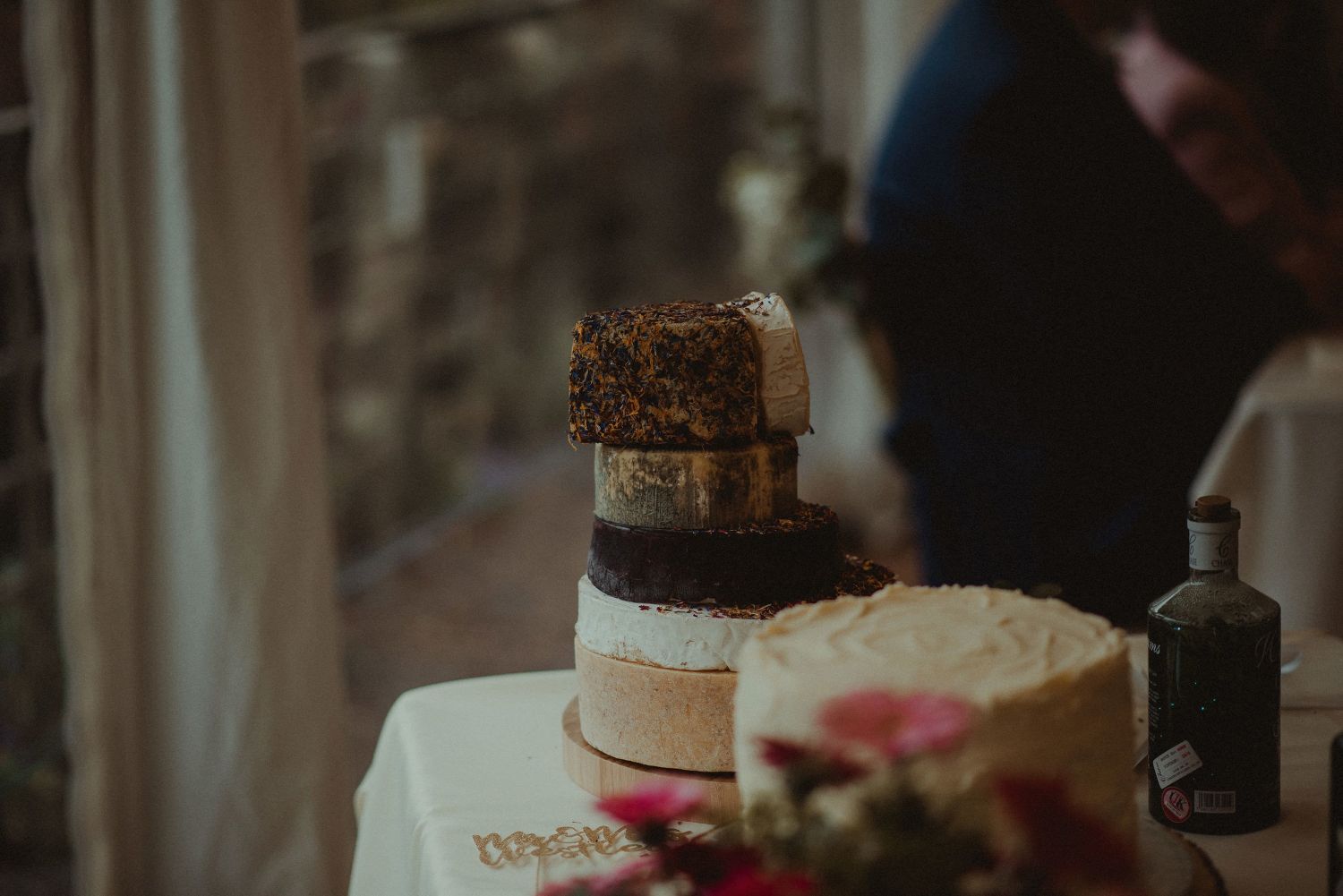 Cheese cake at Elsick House wedding